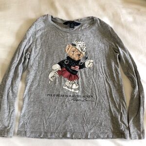 Ice Skating Polo Bear Cotton T-shirt Ralph Lauren